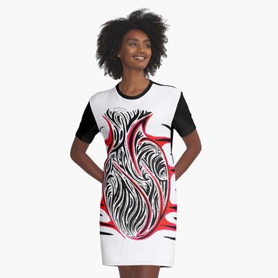 Abstract Bloody Heart Design