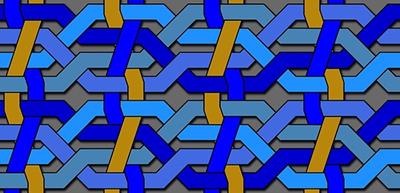 Blue and Gold Knotwork