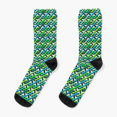 Blue and Green Tangles