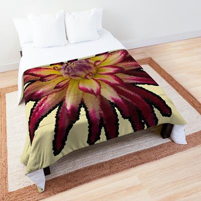 Crimson and Yellow Flower