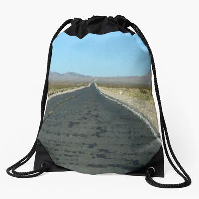 Empty Desert Road to Nowhere