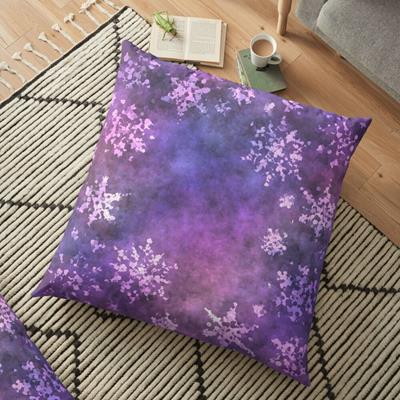 Glittering Purple Snowflakes