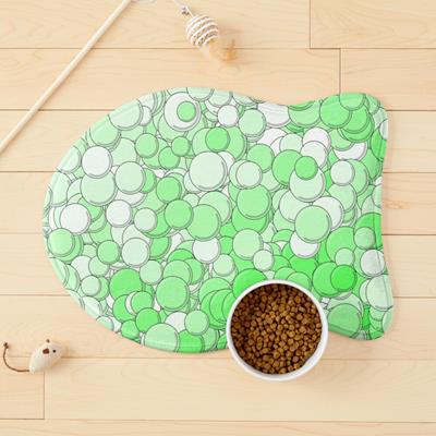 Green and White Bubbles