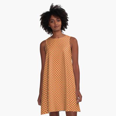 Red and Yellow Eye-Burning Fabric Pattern