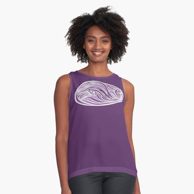 Rich Abstract Line Art in Light Purple