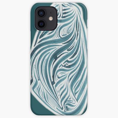 Rich Abstract Line Art in Turquoise