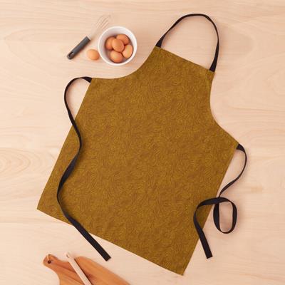 Swirling Abstract Line Art in Shades of Brown
