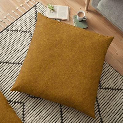 Swirling Abstract Line Art in Shades of Brown