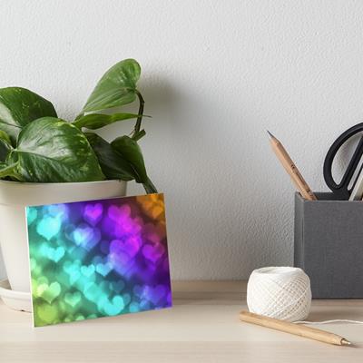 Trippy Colorful Hearts