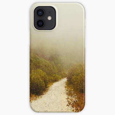 White Gravel Path Into Fog